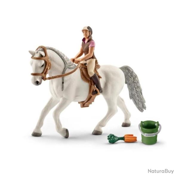 COFFRET CAVALIERE SUR JUMENT LIPIZZAN - SCHLEICH