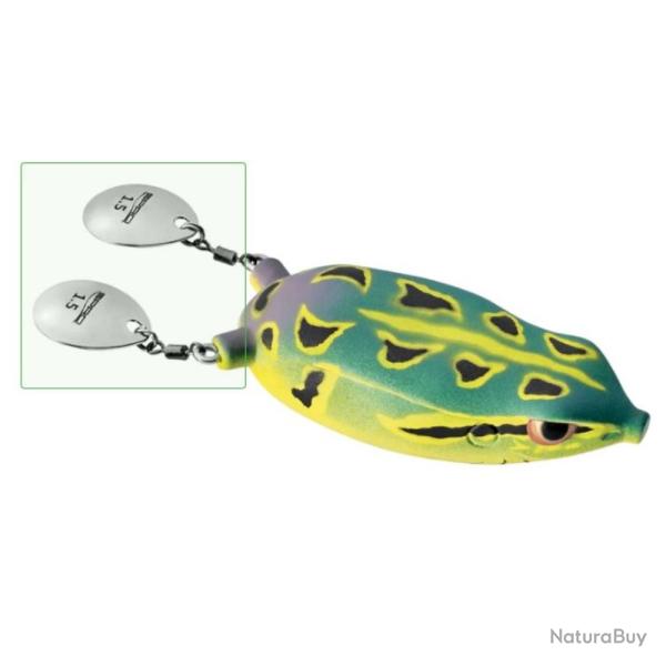 LEURRE SOUPLE BRONZEYE BLADE FROG 6.5CM 18G - NATURAL GREEN - SPRO