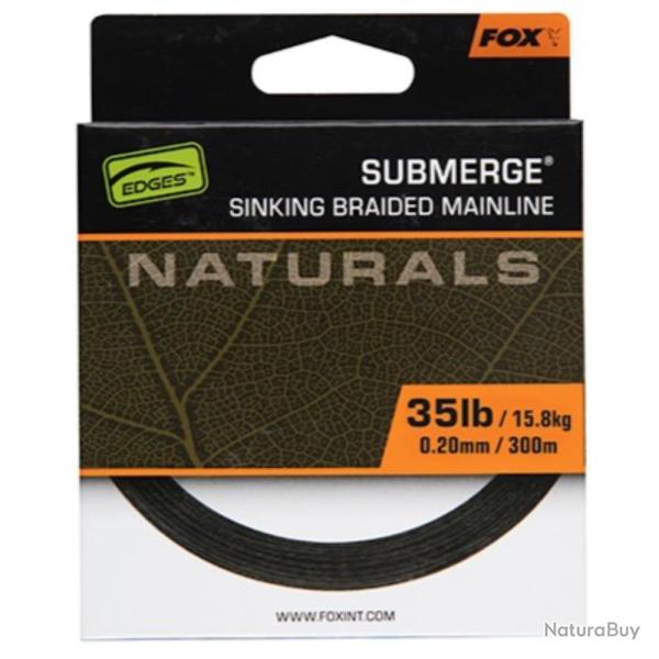 TRESSE SUBMERGE NATURALS 300M - 35 LBS - FOX