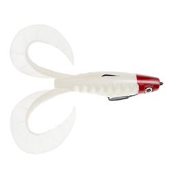 LEURRE SOUPLE ARME NEO FROG 14CM - BLANC TETE ROUGE - DELALANDE