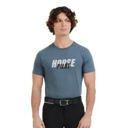 TEE-SHIRT TEAM HOMME INDIGO - S - HORSE PILOT