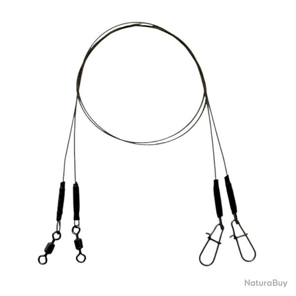 BAS DE LIGNE CARNASSIERS 7X7 30CM X2 - 9kg - 