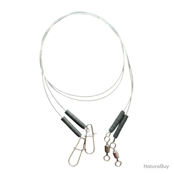 BAS DE LIGNE CARNASSIERS FLUORO X2 - 30/100 - 