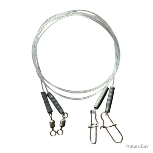 BAS DE LIGNE CARNASSIERS FLUORO X2 - 60/100 - 