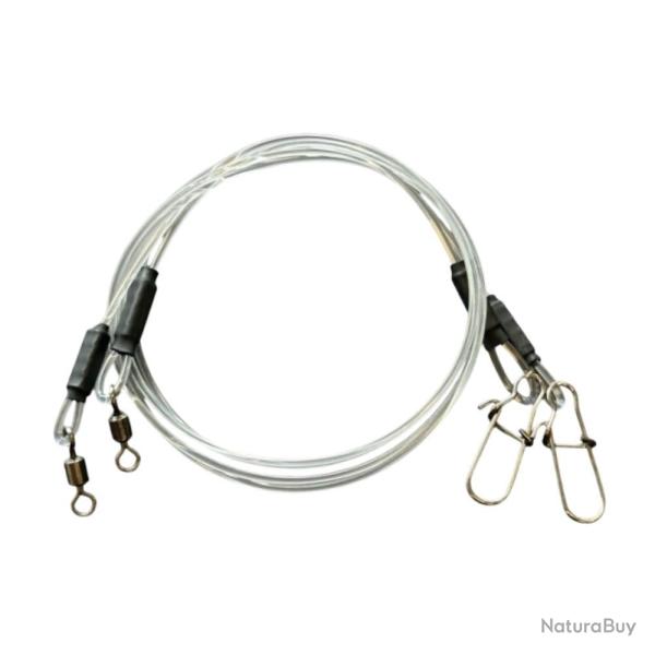 BAS DE LIGNE CARNASSIERS FLUORO X2 - 100/100 - 