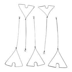 CLIPOTS METALLIQUES X 5 - 15cm - 