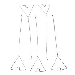 CLIPOTS METALLIQUES X 5 - 20cm - 