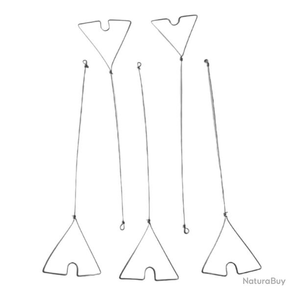 CLIPOTS METALLIQUES X 5 - 20cm - 