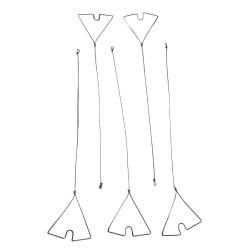 CLIPOTS METALLIQUES X 5 - 25cm - 