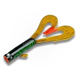 LEURRE SOUPLE DRUNK DANCER 18CM 38G - TOXIC ZEBRA - LMAB