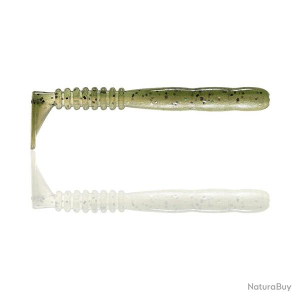 LEURRE SOUPLE ROCKVIBE SHAD 5,8 CM X12 - DOS VERT - REINS