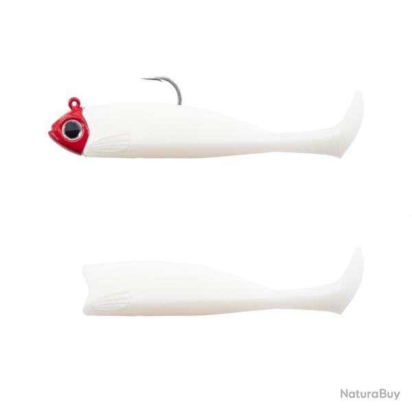 LEURRE SOUPLE COMBO MASTER SHAD 100 LIGHT 8G - WHITE COCO/RED HEAD - FIIISH