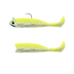 LEURRE SOUPLE COMBO MASTER SHAD 100 LIGHT 8G - NEON CHART - FIIISH