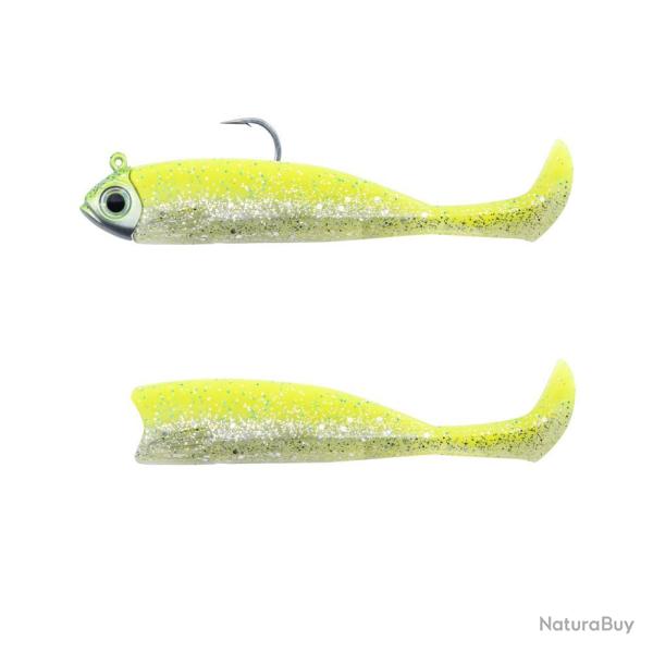 LEURRE SOUPLE COMBO MASTER SHAD 100 LIGHT 8G - NEON CHART - FIIISH