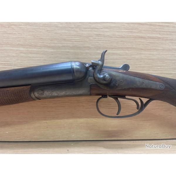 Enchre  1  sans prix de rserve !!   Trs beau fusil juxtaposs calibre 12 Chiens extrieur