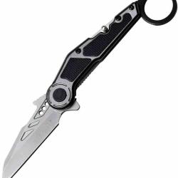 Couteau A/O Tac-Force Karambit Moderne Lame Acier 3CR13 Wharncliffe Manche Alu Gris TF1041GY