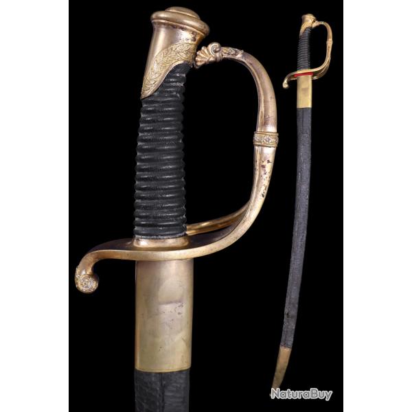 N87 - Sabre d'officier d'infanterie 1821 dmont sign Manceaux