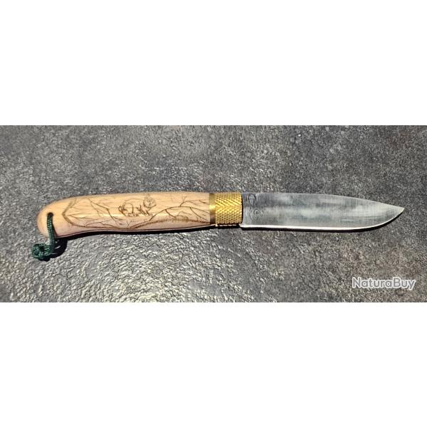 COUTEAU DECALE SERIE CHASSE LAPIN 90mm