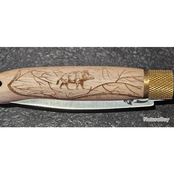 COUTEAU DECALE SERIE CHASSE SANGLIER 90mm
