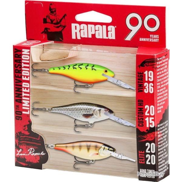 Kit Poisson Nageur Rapala 90 Years Shad Rap Mid Bright
