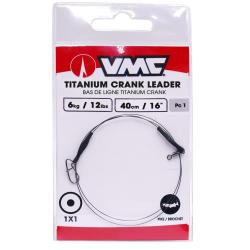 Bas de Ligne VMC Titanium Crank Leader 40cm A l'unit&eacute; 18 lbs