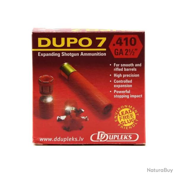Cartouche sans plomb - Ddupleks - Dupo7 - Cal.410 - 1