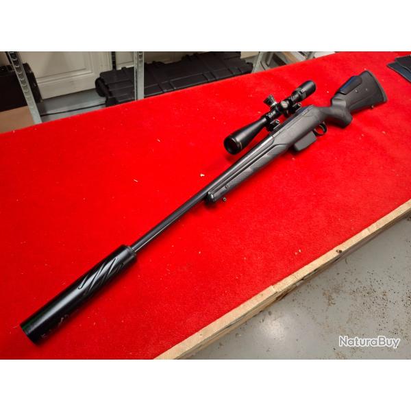 TIKKA T3 TACTICAL CAL. 222 REM EN TRES BON ETAT + NIKKON BUSMASTER 6-18X40 + SLX HARDY GEN 4 /18X100