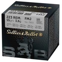 SELLIER & BELLOT cal.223 Rem FMJ 55gr /800