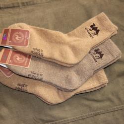 Chaussettes en laine de chameau pour les froid extrême - Mongolie