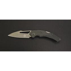 PUMA TEC One-Hand Knife « Curved » - Lame Stonewash & G10 Noir / Ref : 315913