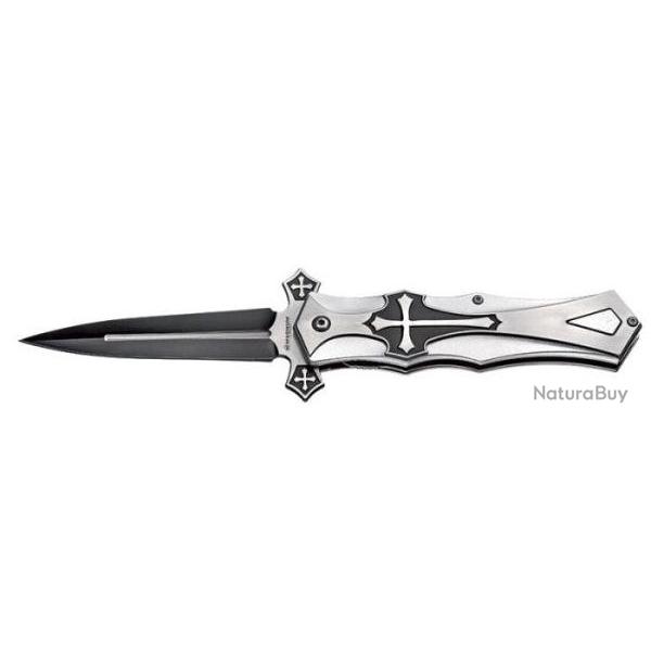COUTEAU MAGNUM BOKER CRUSADER MANCHE ALU LAME 100mm
