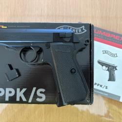 Pistolet PPK/S Walther Umarex CO2 4,5 mm full métal