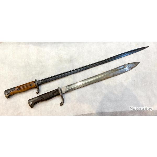2 baonnettes Allemandes WW1