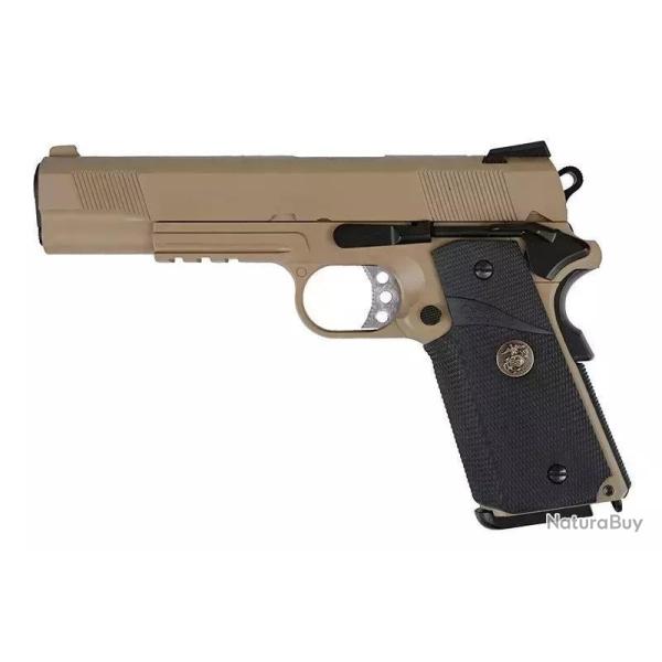 MEU pistol replique WE (Rail Version) - tan