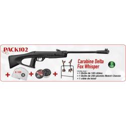 Pack carabine Gamo Delta Fox GT Whisper No&euml;l- 7j