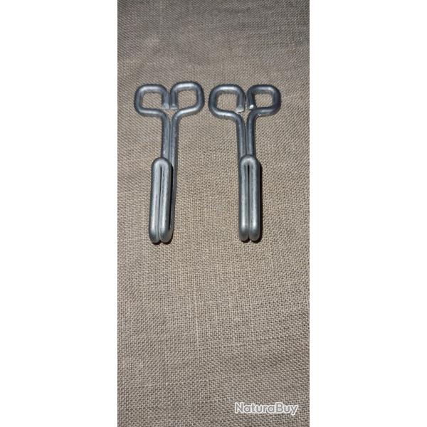 Lot de 2 crochets de vareuse Allemande , crochet pour veste Allemande