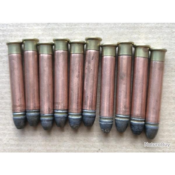 Lot de 10 cartouches 6 mm extra long  percussion annulaire