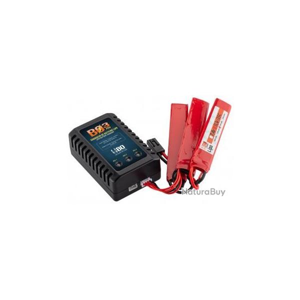 CHARGEUR DE BATTERIE BO3 LIPO 7,4V ET 11,1V