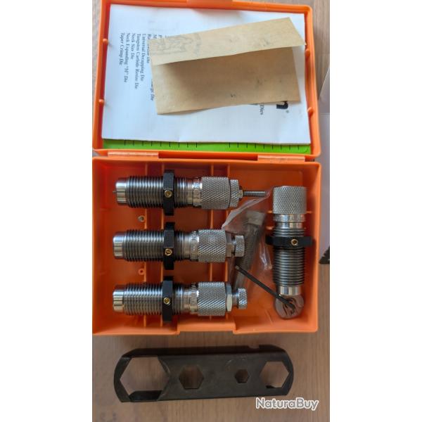 Jeux de 4 outils Lyman Deluxe 9mm + cl de serrage Lyman