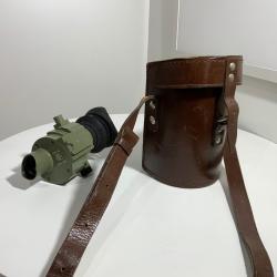 viseur optique monoculaire ZRAK ON M59 avec etui cuir armée yougoslave /optical sight scope