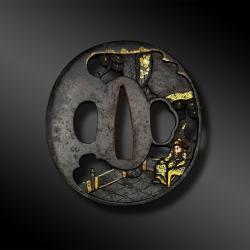 TSUBA Naga Maru Gata - Japon - Période Edo (1603-1868)