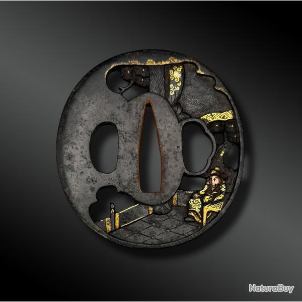 TSUBA Naga Maru Gata - Japon - Priode Edo (1603-1868)