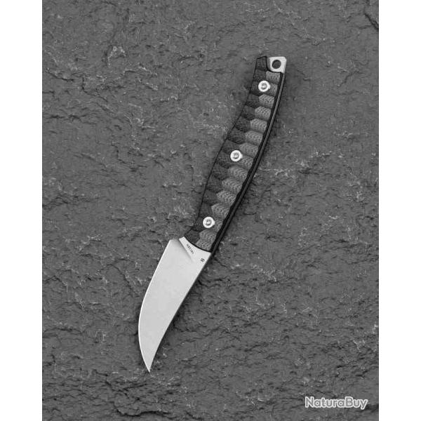 Couteau Bestech Heidi Blacksmith 3 Lame Acier 14C28N Manche G10 Noir Etui Kydex BTKFK08A