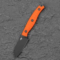 Couteau Bestech Heidi Blacksmith 3 Lame Acier 14C28N Manche G10 Orange Etui Kydex BTKFK07B