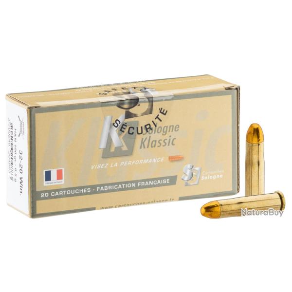 Cartouches Sologne Western - Bo�te de 20 - 32-20 Win.