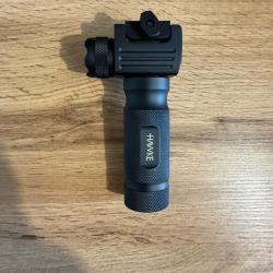 Poignée tactique, lampe laser HAWKE