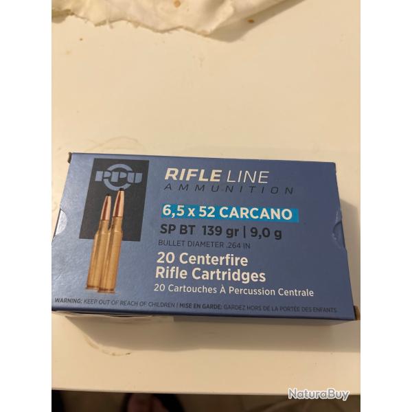 Munitions 6,5x52 carcano