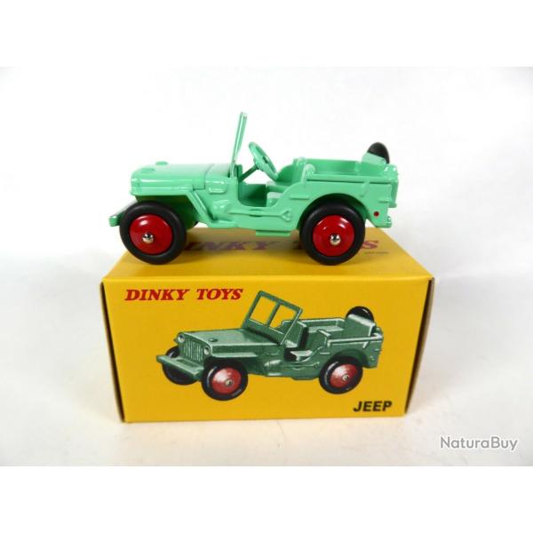 JEEP WILLYS US NAVY La lgende DINKY TOYS 25J + bote intacte RARE NEW