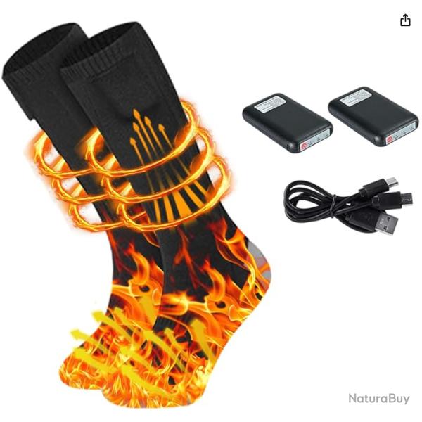 Chaussette Chauffante avec 2 Batteries rechargeable .......ENCHERE 1 EURO