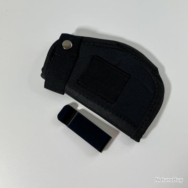Holster en tissu noir pour arme de poing